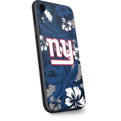 NFL New York Giants Tropical Print iPhone XR Skin