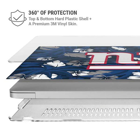 NFL New York Giants Tropical Print MacBook Air 13in M1 (2021) Case plus Skin