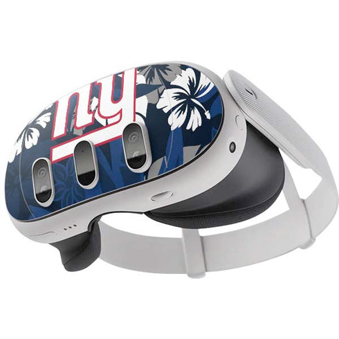 NFL New York Giants Tropical Print Meta Quest 3 Skin