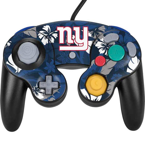 NFL New York Giants Tropical Print Nintendo GameCube Controller Skin