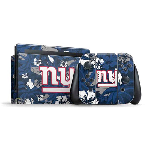 NFL New York Giants Tropical Print Nintendo Switch Bundle Skin