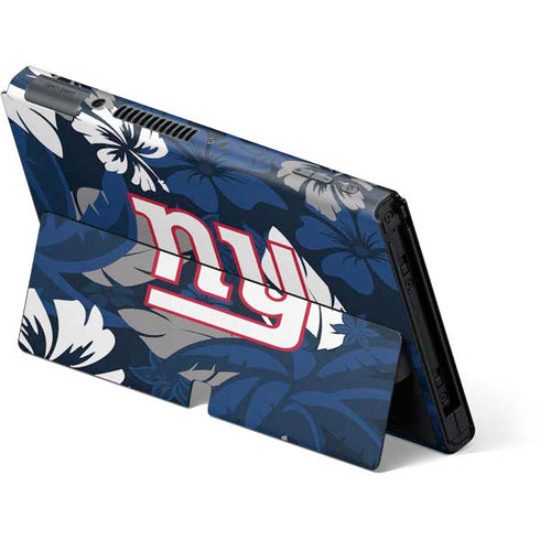 NFL New York Giants Tropical Print Nintendo Switch OLED (2021) Skin