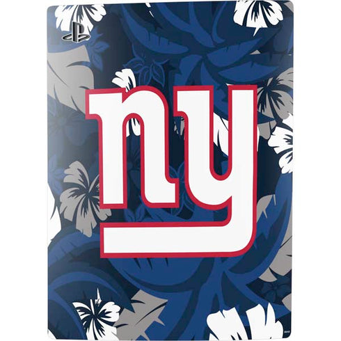 NFL New York Giants Tropical Print PS5 Console Skin