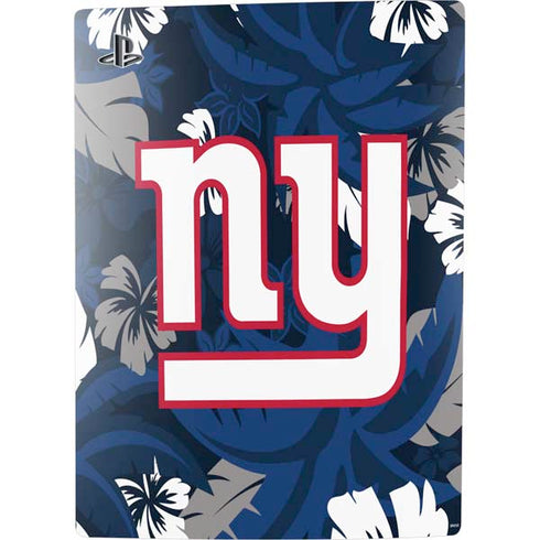 NFL New York Giants Tropical Print PS5 Digital Edition Console Skin