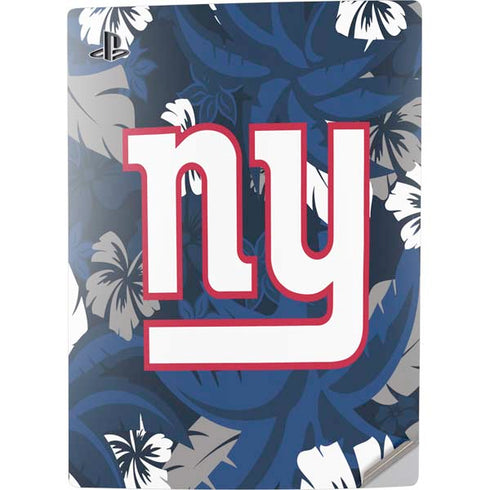 NFL New York Giants Tropical Print PS5 Digital Edition Console Skin