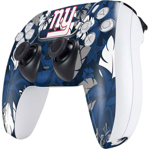 NFL New York Giants Tropical Print PS5 Controller Skin