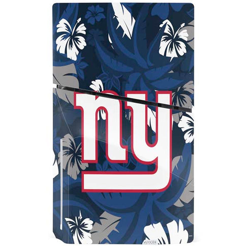 NFL New York Giants Tropical Print PS5 Slim Disk Console Skin