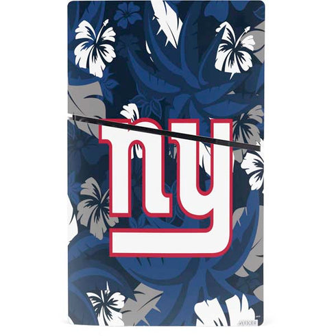 NFL New York Giants Tropical Print PS5 Slim Digital Edition Console Skin
