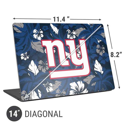 NFL New York Giants Tropical Print Universal Laptop 14in (11.4 x 8.2in) Skin