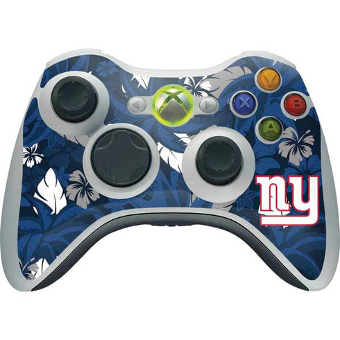NFL New York Giants Tropical Print Xbox 360 Wireless Controller Skin