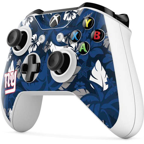 NFL New York Giants Tropical Print Xbox One S Controller Skin