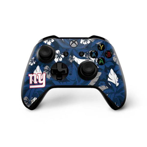 NFL New York Giants Tropical Print Xbox One X Controller Skin