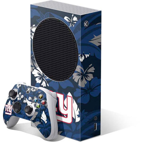 NFL New York Giants Tropical Print Xbox Series S Skins