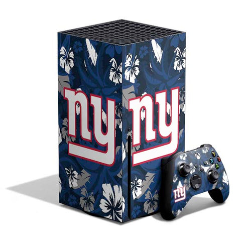 NFL New York Giants Tropical Print Xbox Series X Bundle Skin