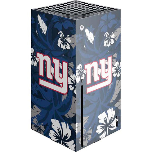 NFL New York Giants Tropical Print Xbox Series X Console Skin