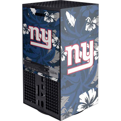 NFL New York Giants Tropical Print Xbox Series X Console Skin