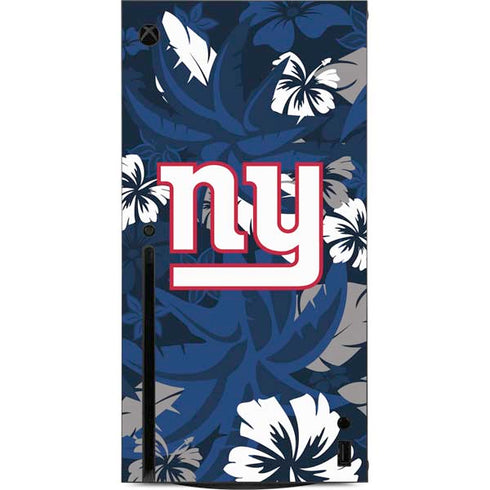 NFL New York Giants Tropical Print Xbox Series X Console Skin