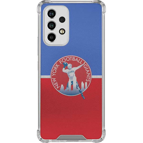 NFL New York Giants Vintage Galaxy A53 5G Clear Case