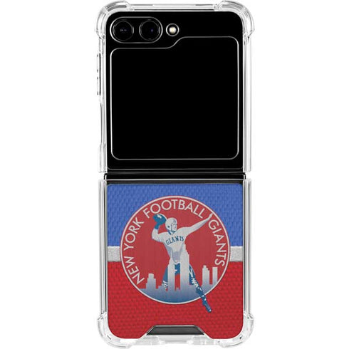 NFL New York Giants Vintage Galaxy Z Flip5 5G Clear Case