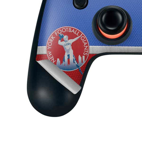 NFL New York Giants Vintage Google Stadia Controller Skin