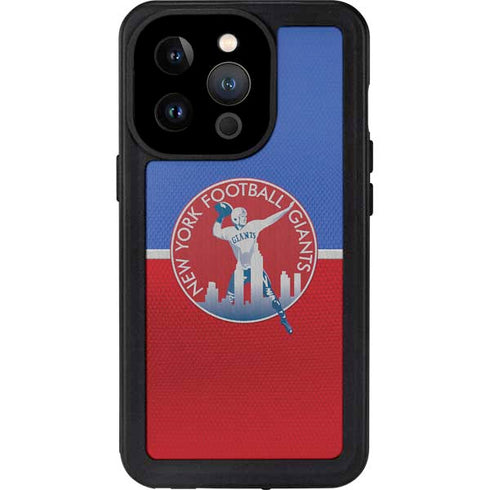 NFL New York Giants Vintage iPhone 14 Pro Waterproof Case