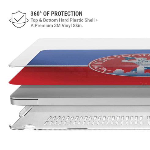 NFL New York Giants Vintage MacBook Air 13in M1 (2021) Case plus Skin