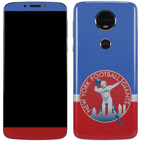 NFL New York Giants Vintage Moto E5 Plus Skin