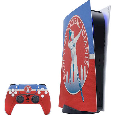 NFL New York Giants Vintage PS5 Digital Edition Bundle Skin