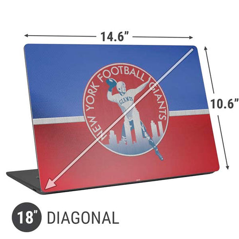 NFL New York Giants Vintage Universal Laptop 18in (14.6 x 10.6in) Skin