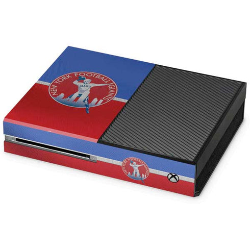 NFL New York Giants Vintage Xbox One Console Skin