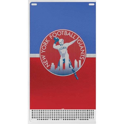 NFL New York Giants Vintage Xbox Series S Console Skin