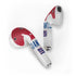 NFL New York Giants White Striped Apple AirPods Skin