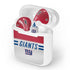 NFL New York Giants White Striped Apple AirPods Skin