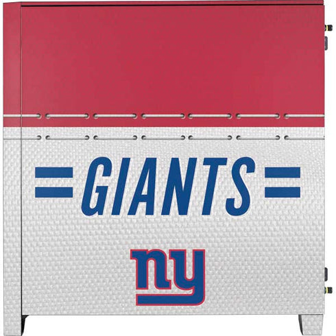 NFL New York Giants White Striped Corsair 4000D Tempered Glass Mid-Tower ATX Case Skin