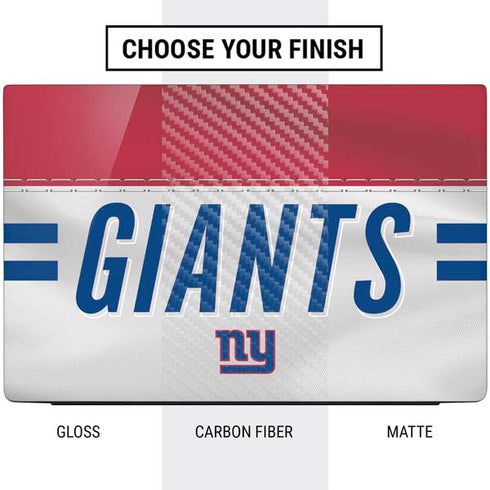 NFL New York Giants White Striped Dell Vostro Skin
