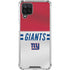 NFL New York Giants White Striped Galaxy A12 Clear Case