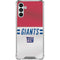 NFL New York Giants White Striped Galaxy A13 5G Clear Case