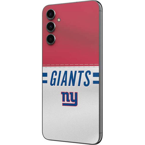 NFL New York Giants White Striped Galaxy A14 5G Skin
