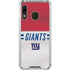 NFL New York Giants White Striped Galaxy A30 Clear Case
