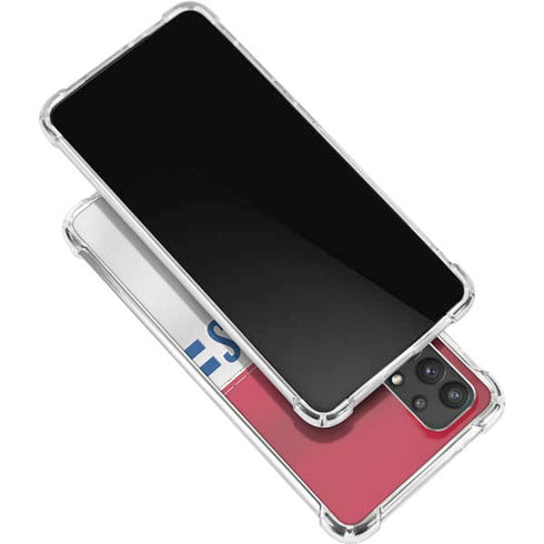 NFL New York Giants White Striped Galaxy A32 5G Clear Case