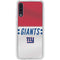 NFL New York Giants White Striped Galaxy A50 Clear Case