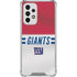 NFL New York Giants White Striped Galaxy A53 5G Clear Case
