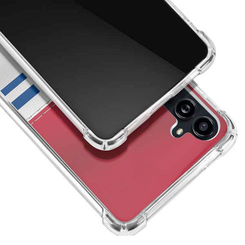 NFL New York Giants White Striped Galaxy A54 5G Clear Case