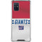 NFL New York Giants White Striped Galaxy A71 5G Clear Case