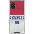 NFL New York Giants White Striped Galaxy A71 5G Clear Case