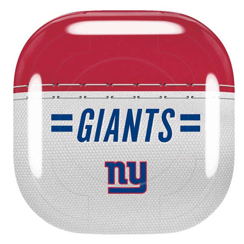 NFL New York Giants White Striped Galaxy Buds Pro Skin
