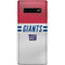 NFL New York Giants White Striped Galaxy S10 Plus Skin