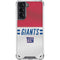 NFL New York Giants White Striped Galaxy S21 5G Clear Case