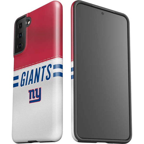 NFL New York Giants White Striped Galaxy S21 Plus 5G Pro Case