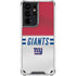NFL New York Giants White Striped Galaxy S21 Ultra 5G Clear Case